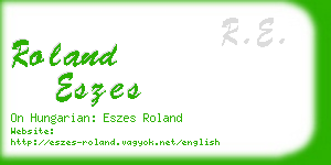 roland eszes business card